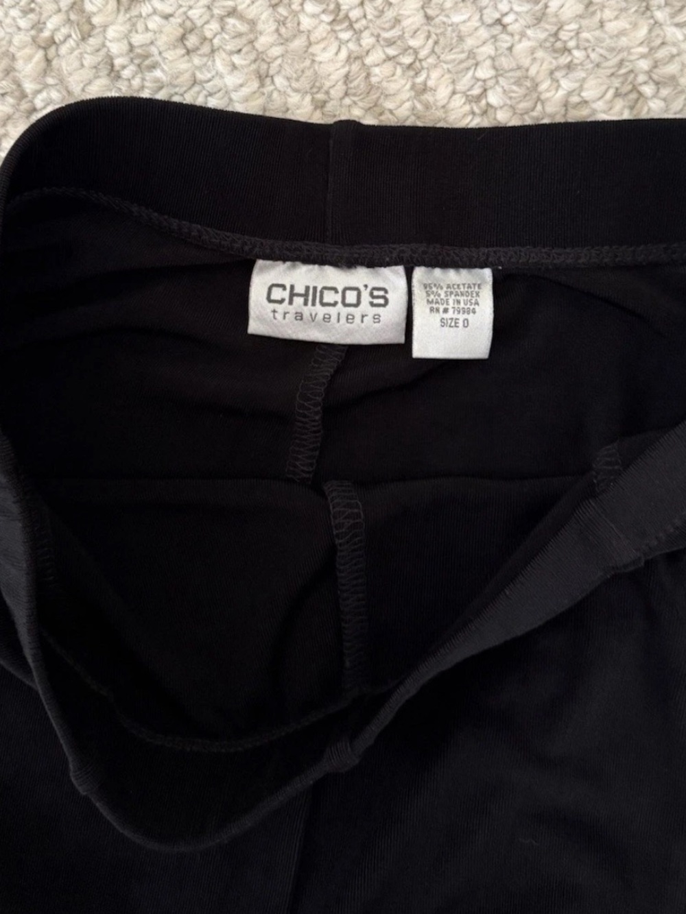Chico’s Travelers Black Wrinkle Resistant Maxi Skirt - Picture 3 of 3
